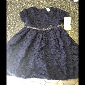 Girls blue lace spring dress 👗